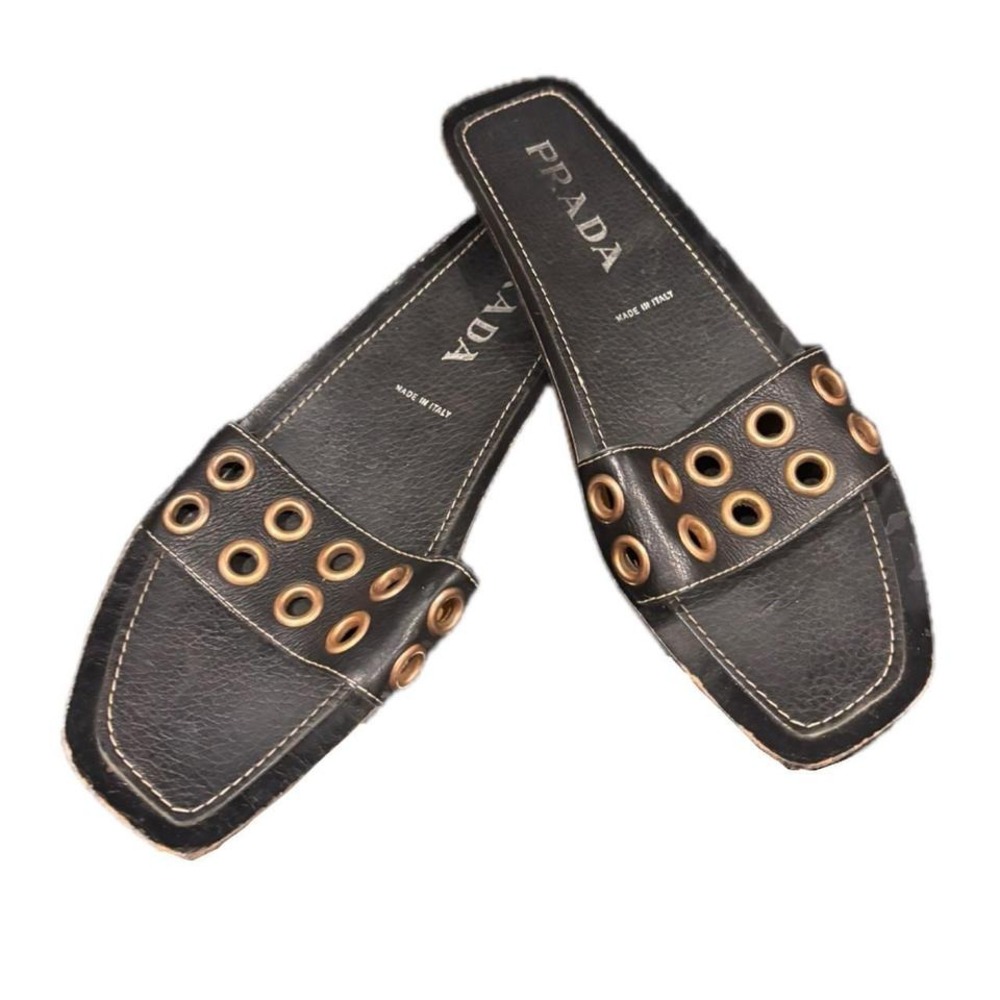 Prada Dahno Women's Black Sandals - Picture 3 of 5